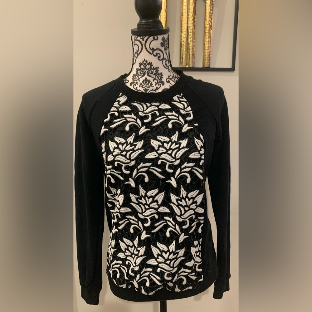 Sam Edelman Floral Appliqué Sweatshirt